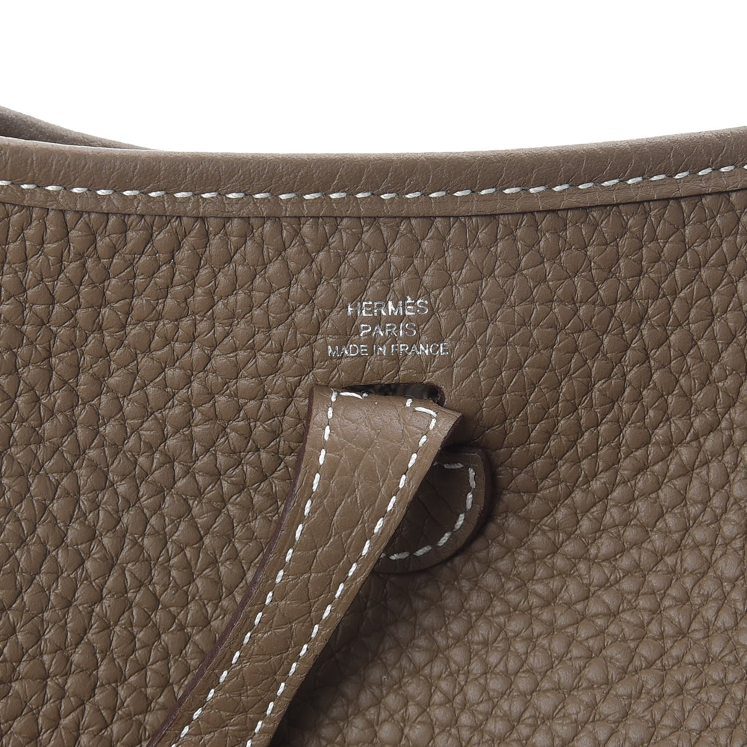 Hermes Taurillon Clemence Amazone Evelyne TPM Etoupe Bleu Indigo 6 of 9
