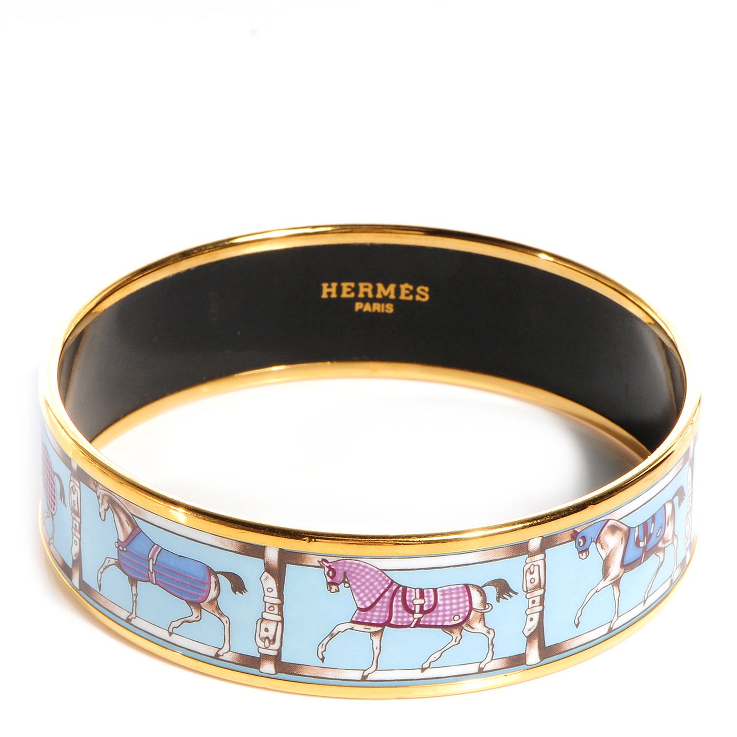 Enamel Printed Tenues Et Couvertures Wide Bracelet 70