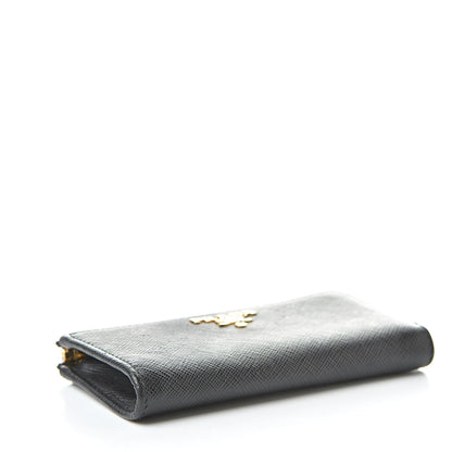 Prada Saffiano Metal Zip Around Key Holder Black 4 of 7