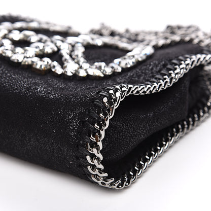 Stella McCartney Shaggy Deer Crystal Stones Peace Tiny Falabella Tote Black 9 of 10