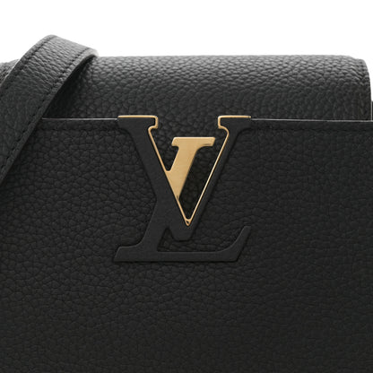 Louis Vuitton Taurillon Capucines PM Black 7 of 9