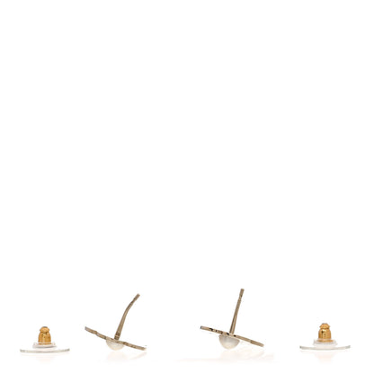 Chanel Pearl CC Camellia Earrings Gold 3 of 5