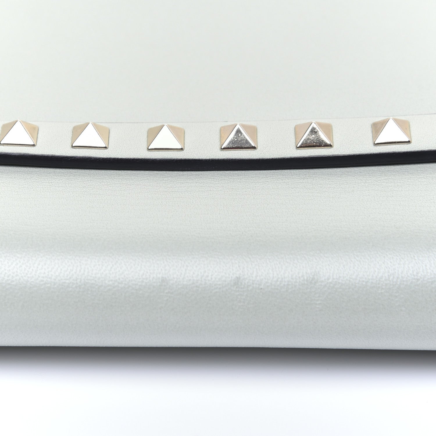 Valentino Garavani Nappa Rockstud Wristlet Clutch Water Green 14 of 14