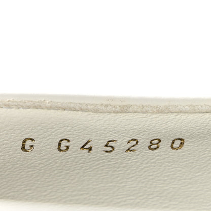Chanel Calfskin Patent Mary Janes Flats 37.5 White Black 9 of 11