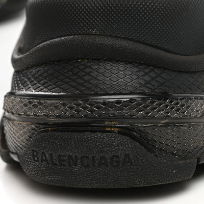Balenciaga Fabric Mesh Clear Sole Womens Triple S Sneakers 38 Black 10 of 10