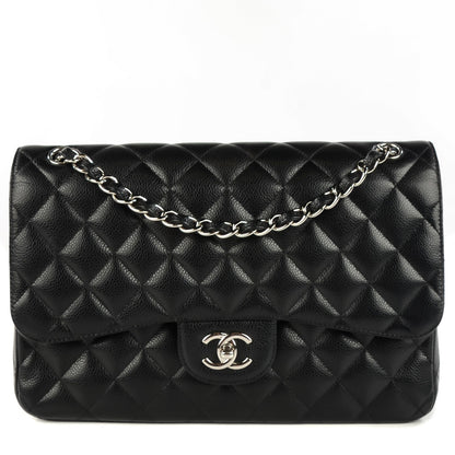 Chanel Caviar Quilted Jumbo Double Flap Black 1 of 8
