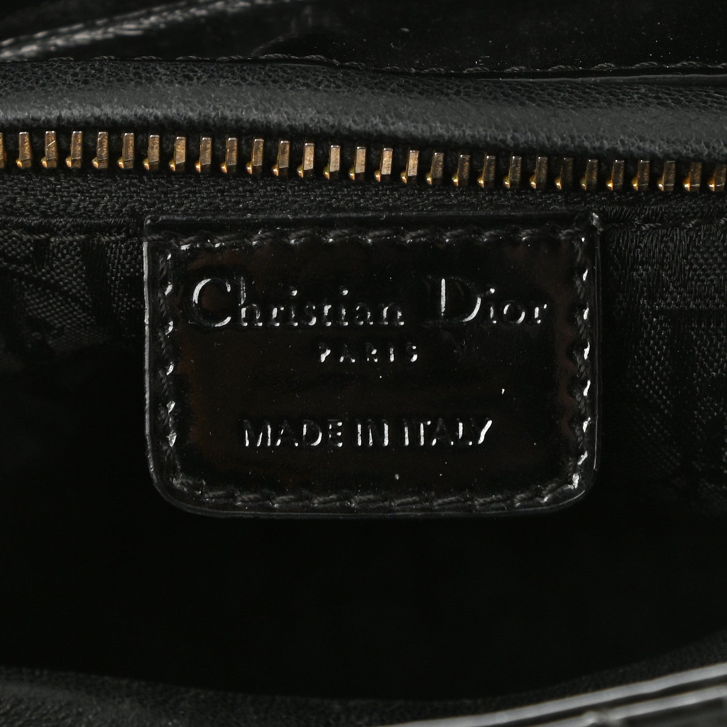 Christian Dior Patent Cannage Medium Lady Dior Black 6 of 10