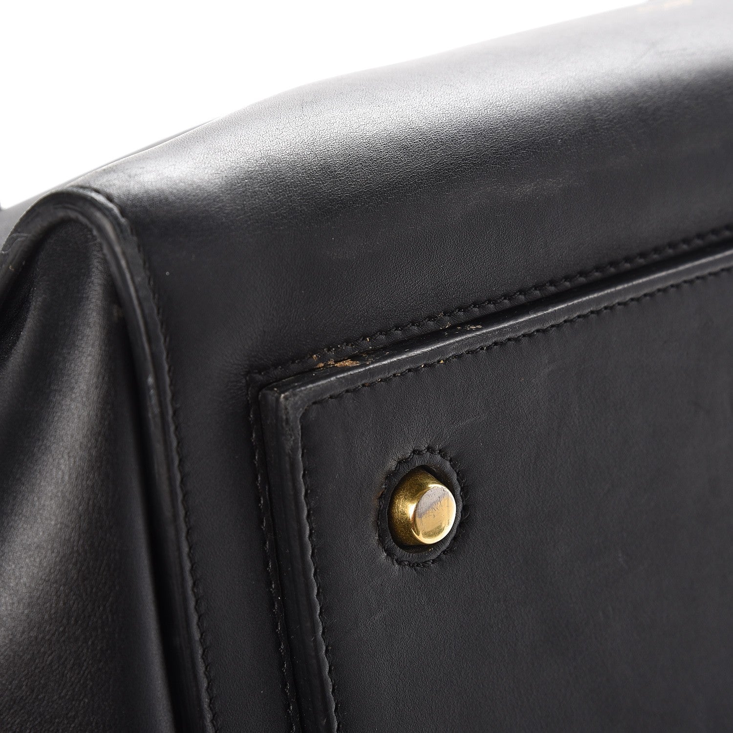 Celine Smooth Calfskin Large Tie Knot Tote Black 10 of 16
