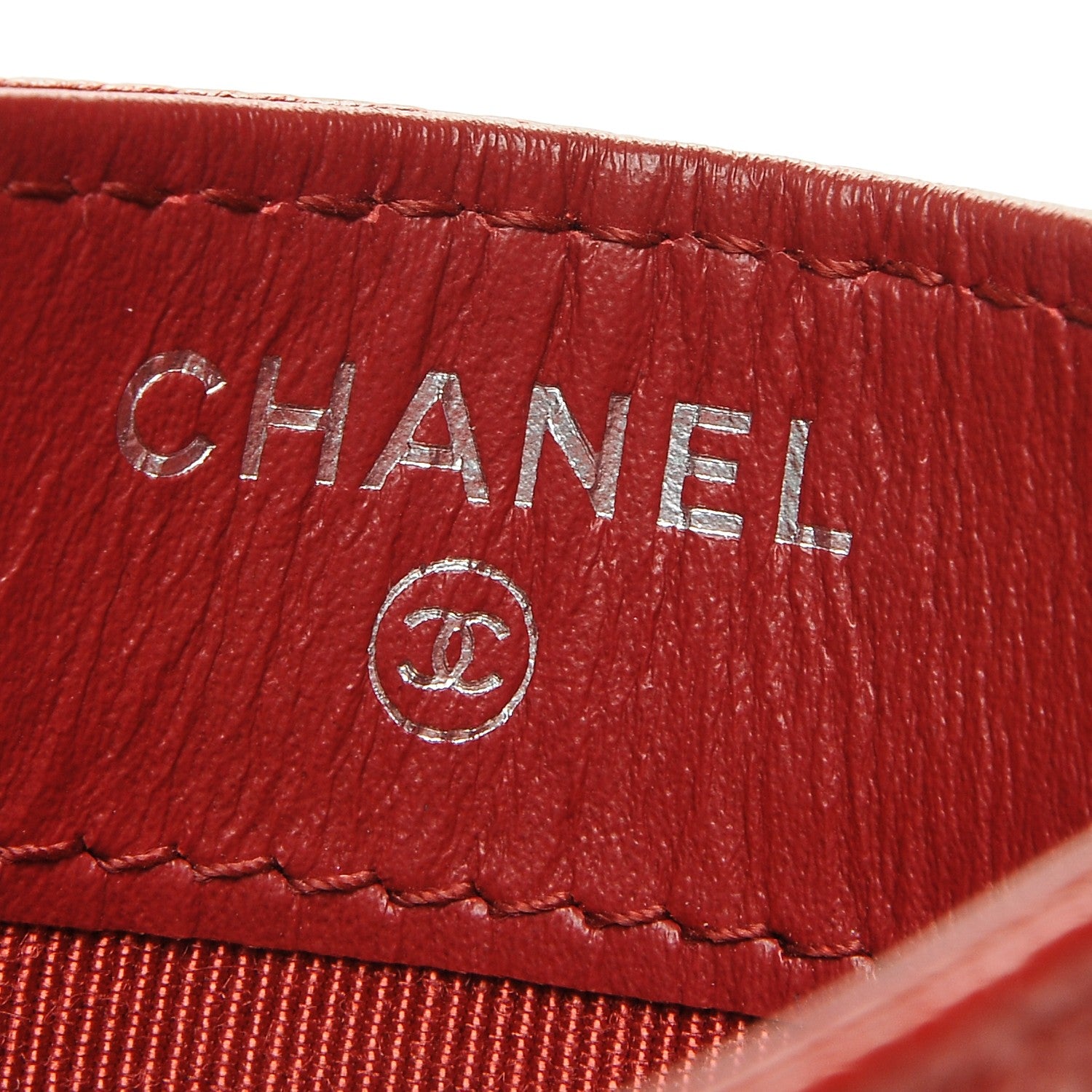Chanel Caviar Quilted Card Holder Red 6 of 8