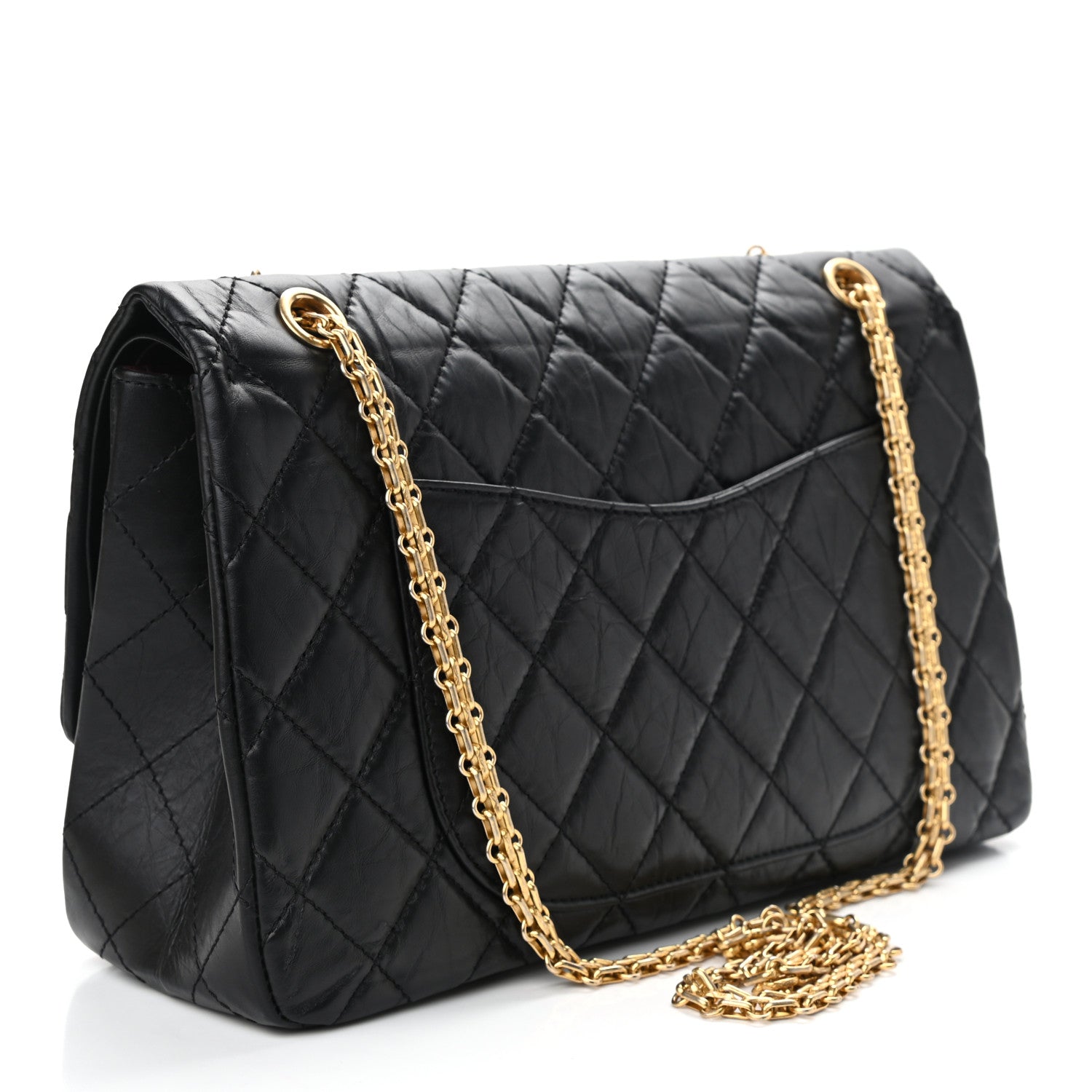 Chanel Aged Calfskin Quilted 2.55 Reissue 227 Flap Black 3 of 11