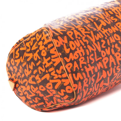 Louis Vuitton Monogram Graffiti Speedy 30 Orange 6 of 8