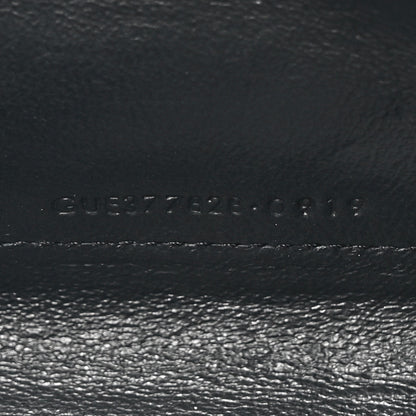 Saint Laurent Metallic Grain De Poudre Matelasse Chevron Monogram Chain Wallet Piombo 8 of 12