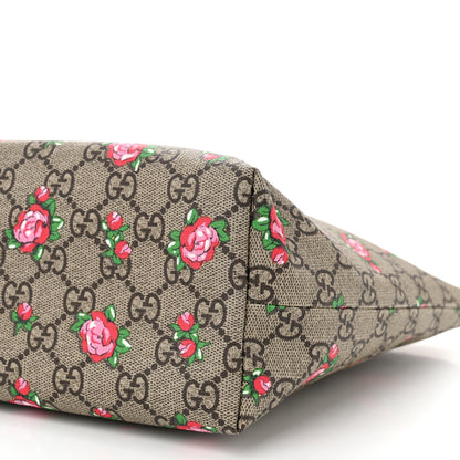 Gucci GG Supreme Monogram Kids Rosebud Tote Pink 10 of 10