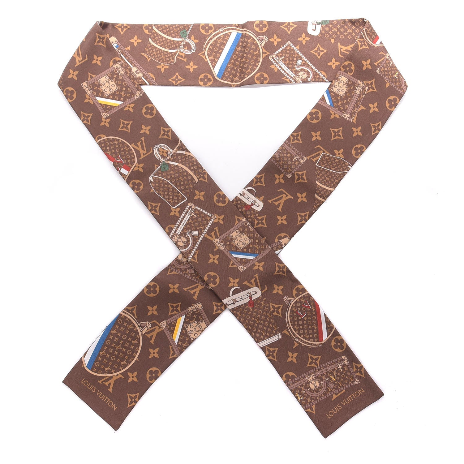 Louis Vuitton Silk Monogram Trunks Bandeau 1 of 4