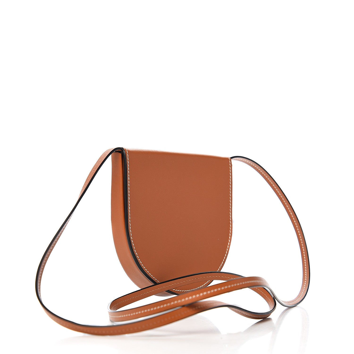 Loewe Soft Calfskin Large Heel Pouch Tan 2 of 9