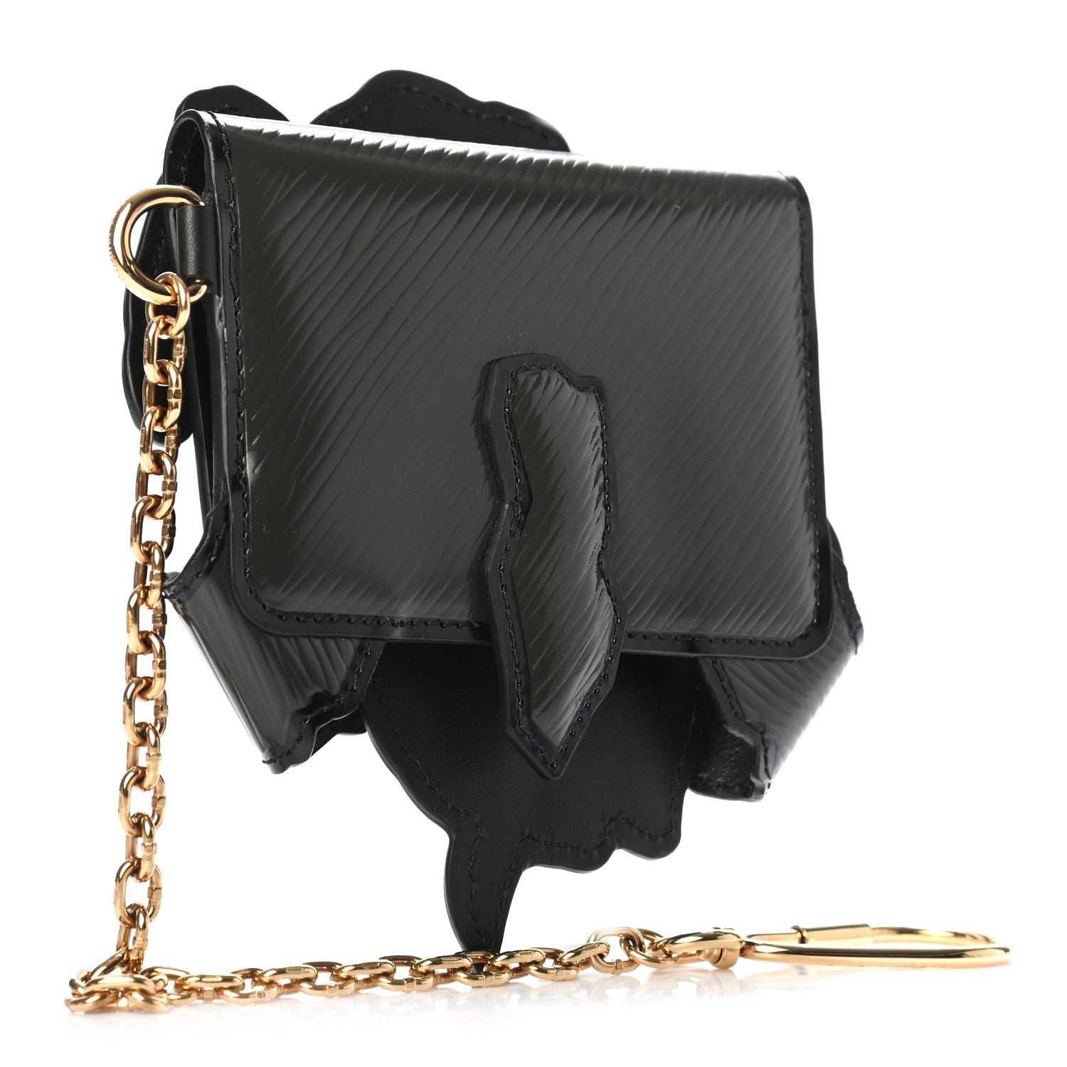 Louis Vuitton Calfskin Epi Catogram Dog Card Holder Gris 2 of 5