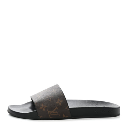 Louis Vuitton Rubber Monogram Mens Waterfront Mules 8 Macassar 1 of 8