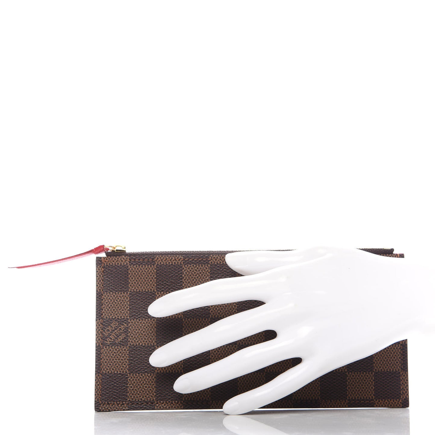 Damier Ebene Felicie Chain Wallet Zippered Insert