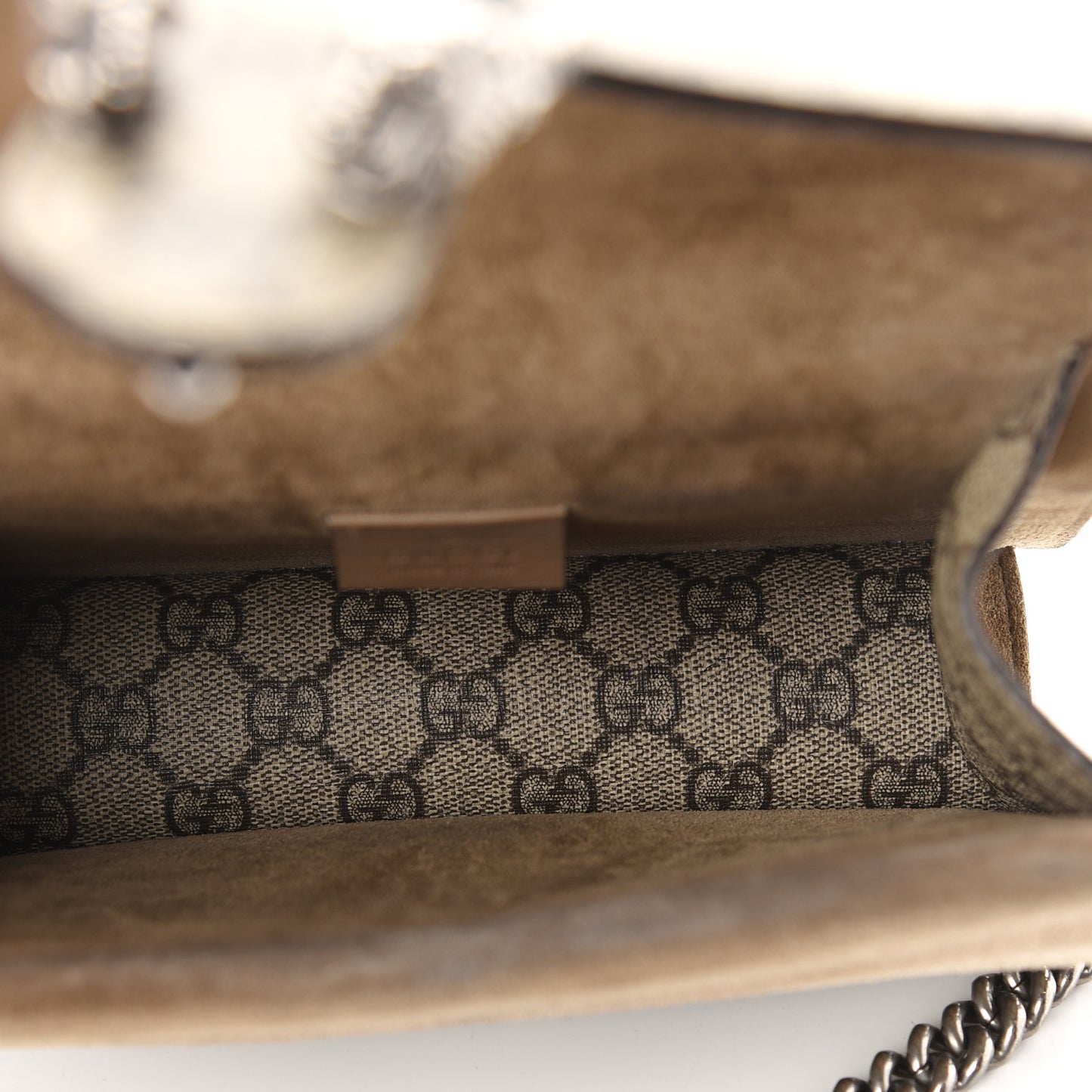 GG Supreme Monogram Mini Dionysus Shoulder Bag Taupe