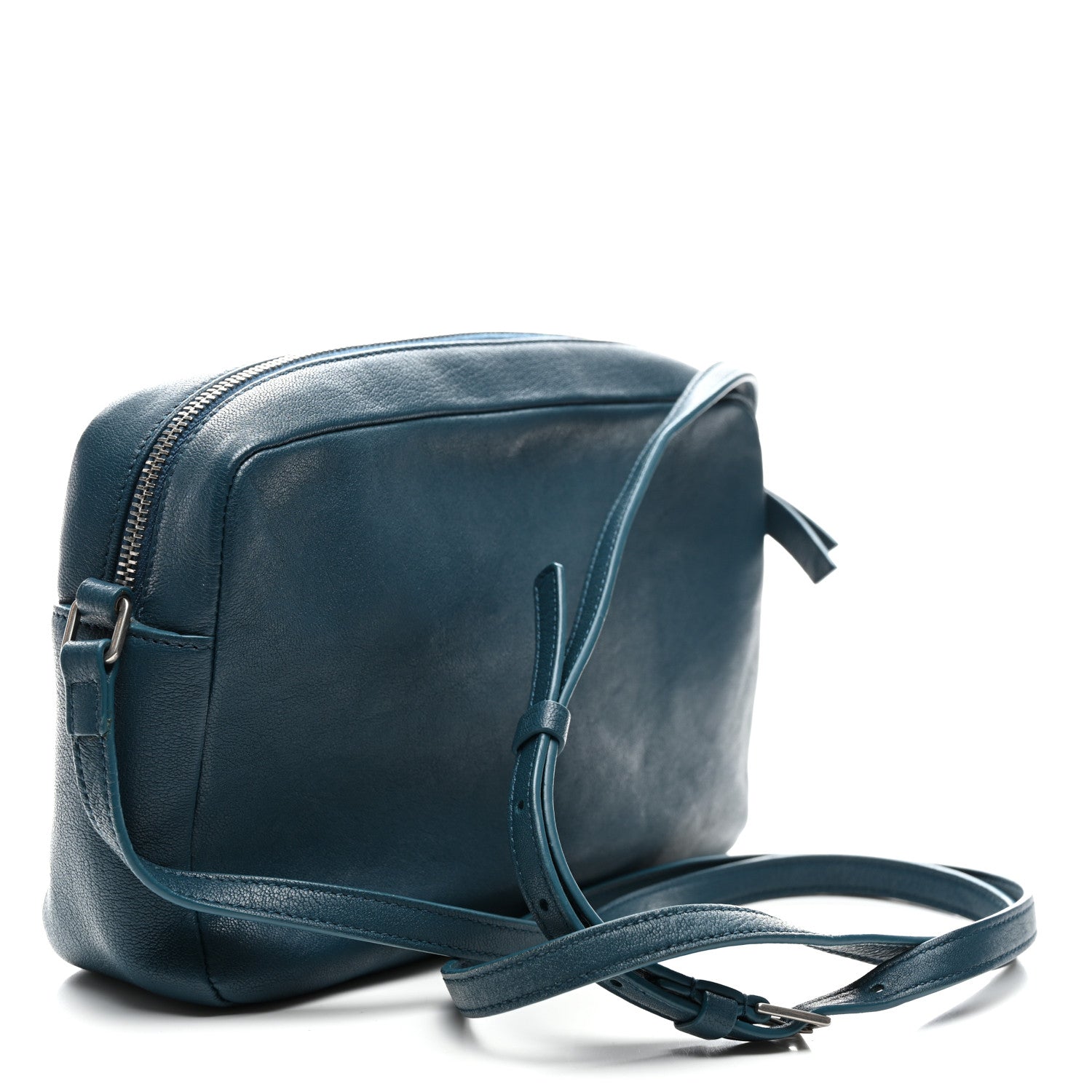 Saint Laurent Lambskin Monogram Small Lou Camera Bag Peacock 3 of 10