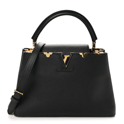 Louis Vuitton Taurillon Capucines PM  Black 1 of 10