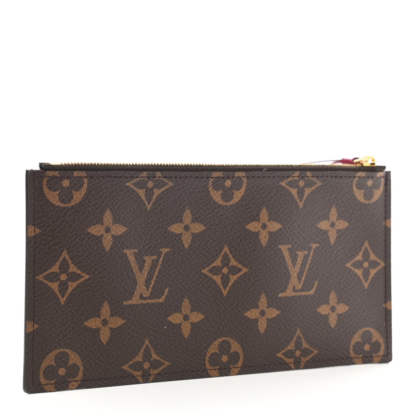 Monogram Felicie Chain Wallet Zippered Insert Fuchsia