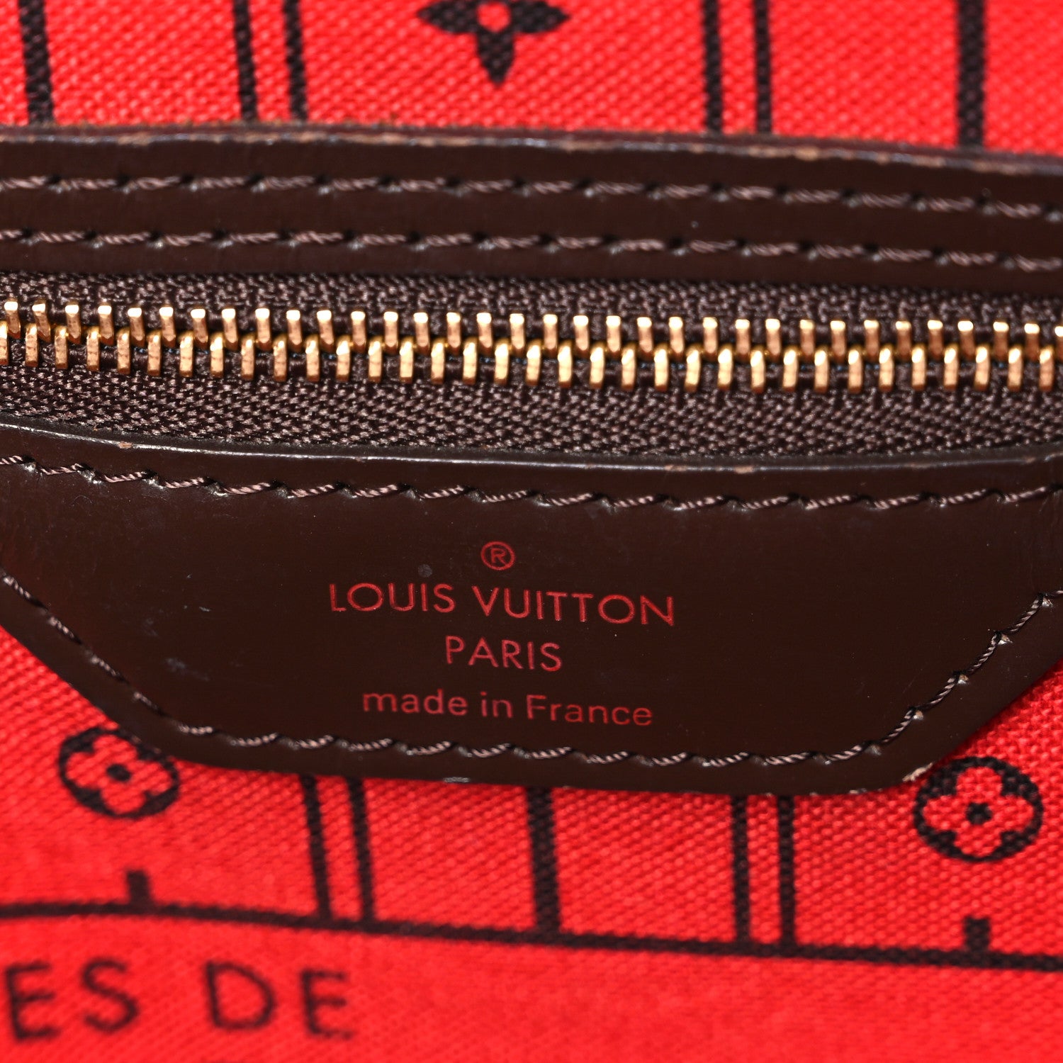 Louis Vuitton Damier Ebene Neverfull MM 6 of 9