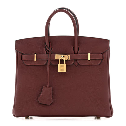 Hermes Togo Birkin 25 Rouge H 1 of 11