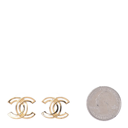 Chanel Metal Obazine CC Earrings Gold 2 of 4