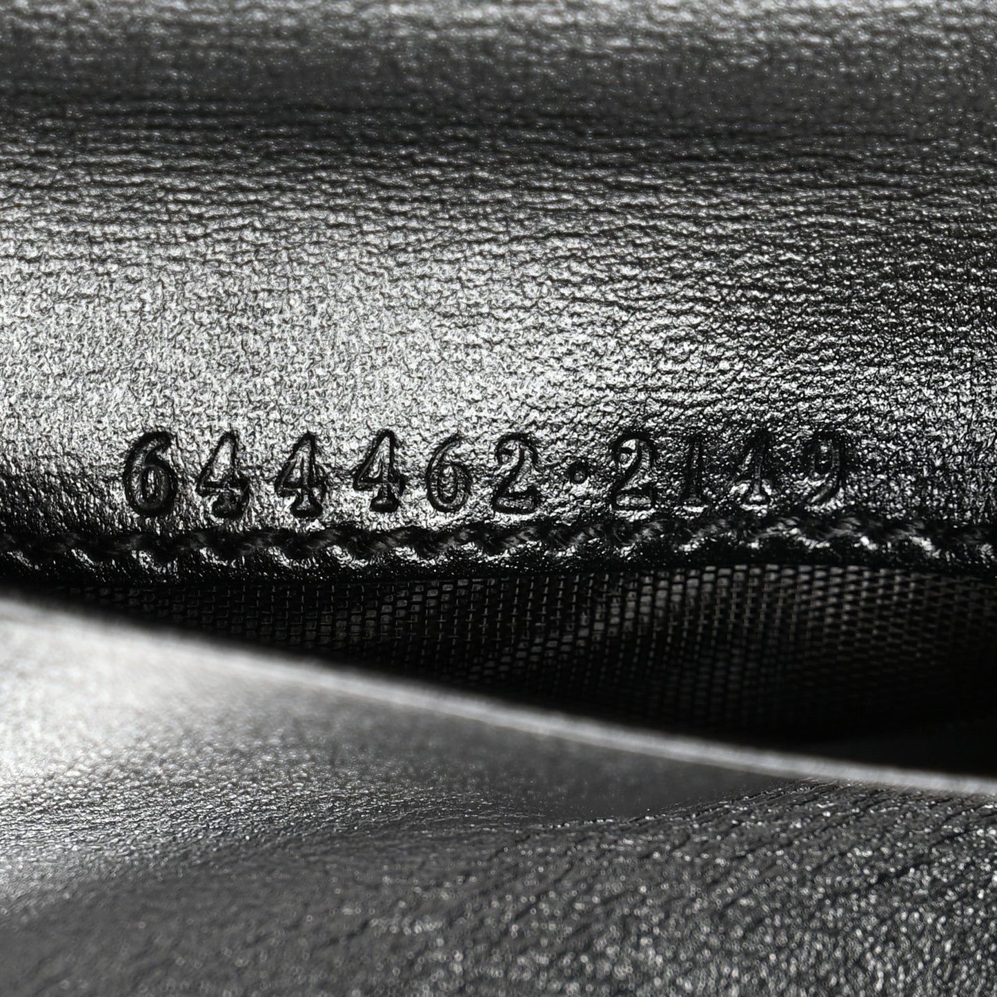 Boarded Plutone Calfskin Horsebit 1955 Tri Fold Wallet Black