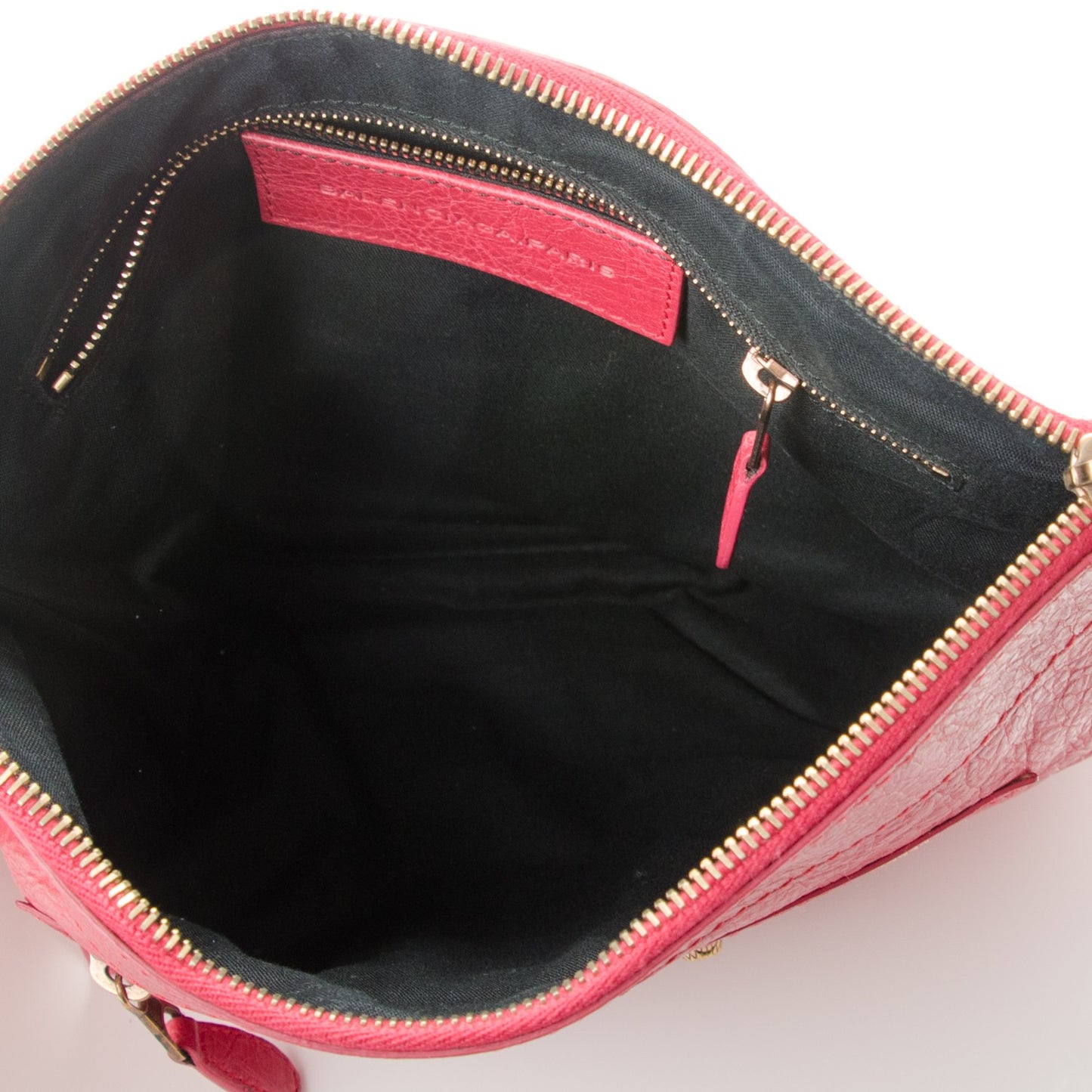 Agneau Giant 12 Rose Gold Hardware Flat Handle Clutch Rose Thulian