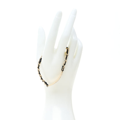 Chanel Metal Lambskin Crystal Sergeant Chanel Bracelet Gold 2 of 5