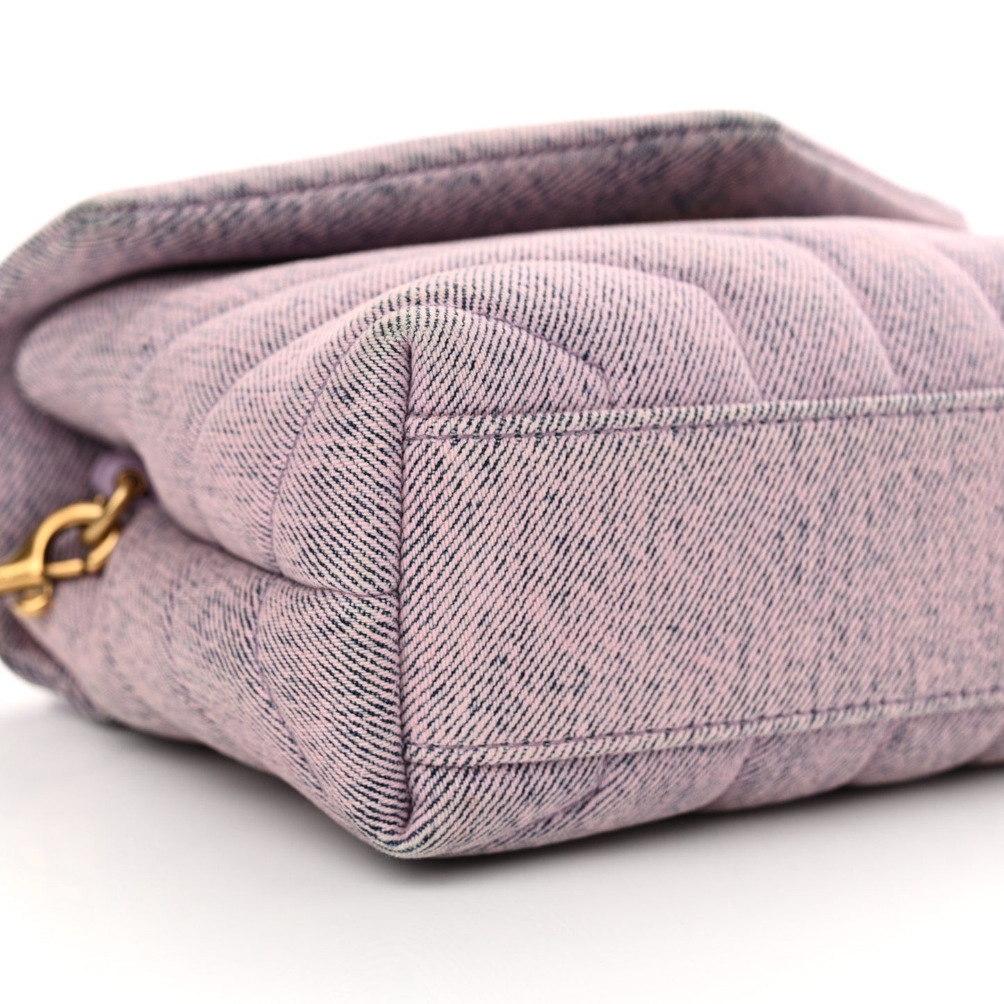 Denim Y Quilted Monogram Toy Loulou Crossbody Bag Bleached Lilac