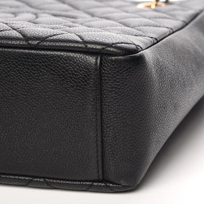 Chanel Caviar Quilted Petit Shopping Tote PST Black 10 of 10
