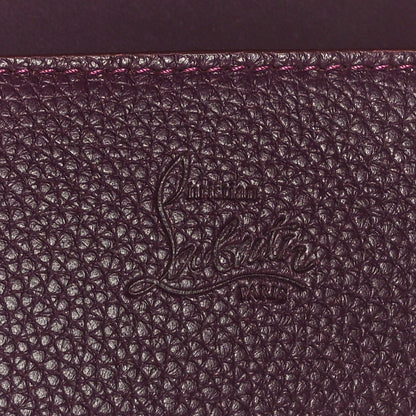 Christian Louboutin Calfskin Spikes Loubinthesky Paloma Clutch Merlot 7 of 10