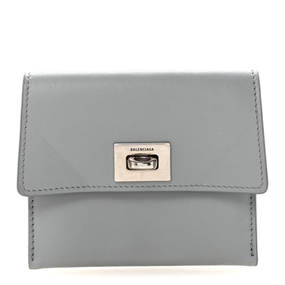 Balenciaga Smooth Calfskin Rodeo Flap Card Holder Cloud Grey 1 of 7