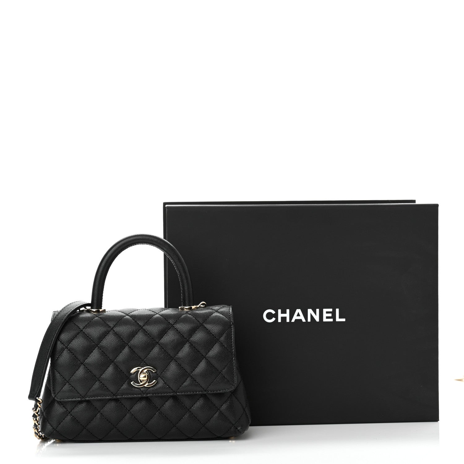 Chanel Caviar Quilted Mini Coco Handle Flap Black 11 of 11