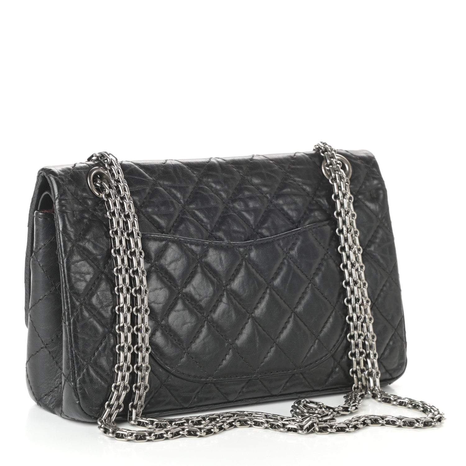 Chanel Aged Calfskin Quilted 2.55 Reissue 225 Flap Black 3 of 10