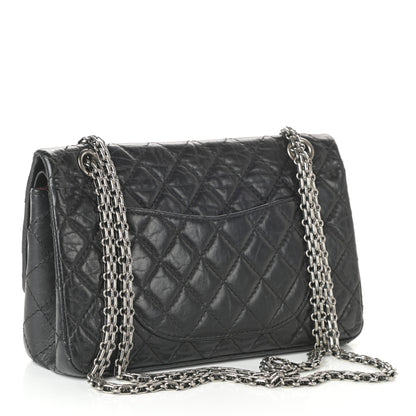 Chanel Aged Calfskin Quilted 2.55 Reissue 225 Flap Black 3 of 10