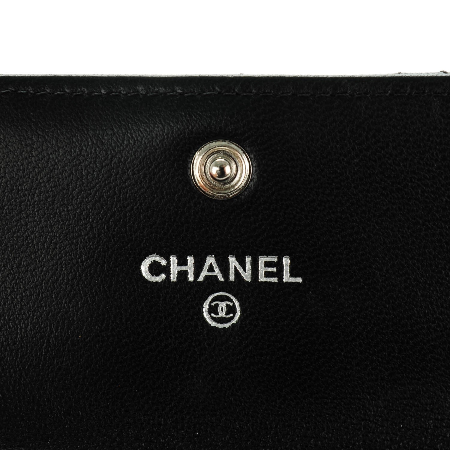 Chanel Lambskin Quilted Flap Card Holder Black 5 of 8