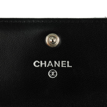 Chanel Lambskin Quilted Flap Card Holder Black 5 of 8