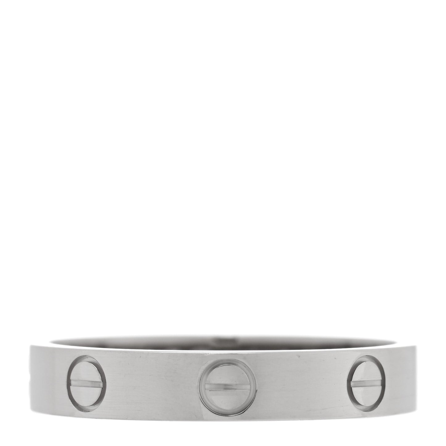 18K White Gold 3.5mm LOVE Wedding Band Ring 57 8