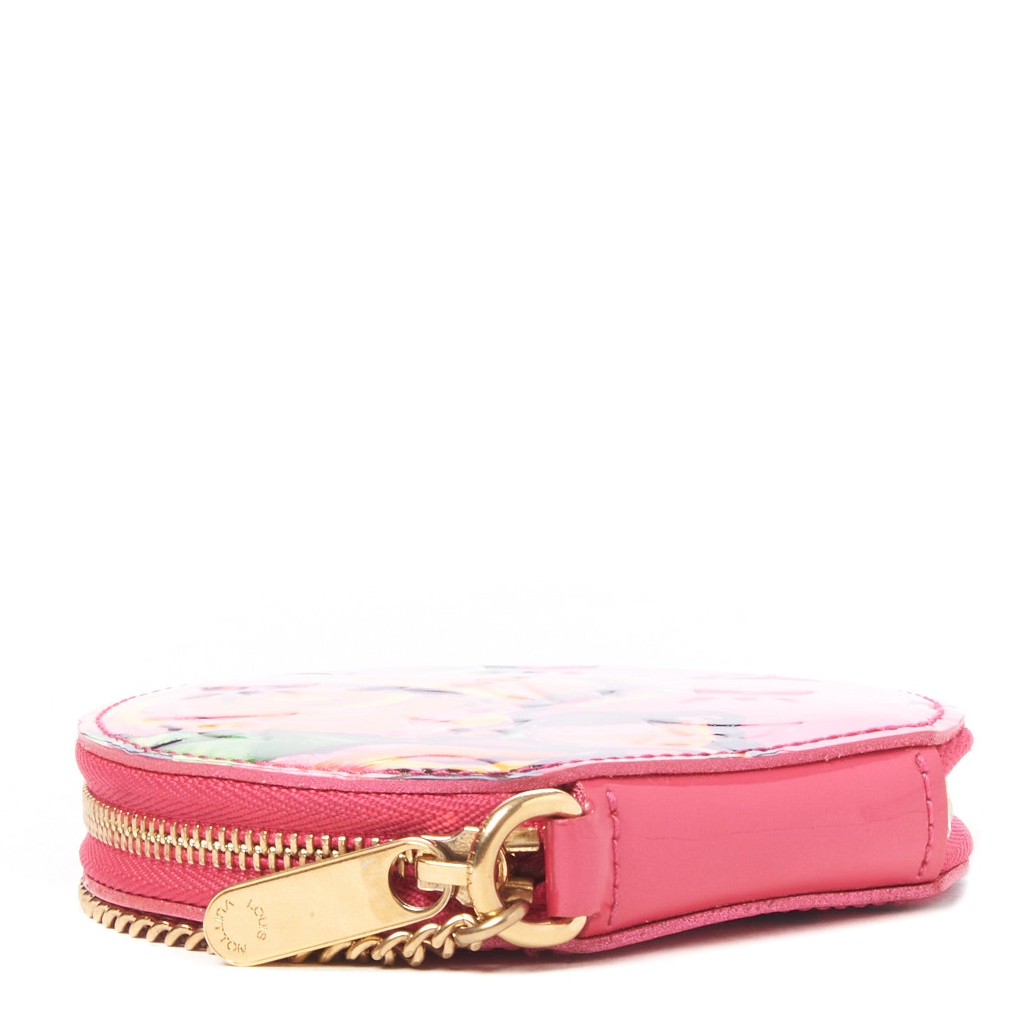 Louis Vuitton Vernis Roses Chapeau Coin Purse Rose Pop 3 of 8