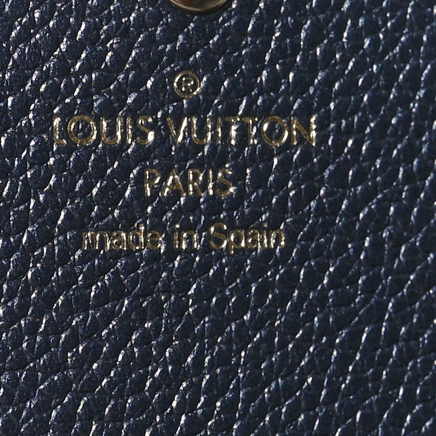 Metallic Empreinte Monogram Crystal Flower Sarah Wallet Navy Blue