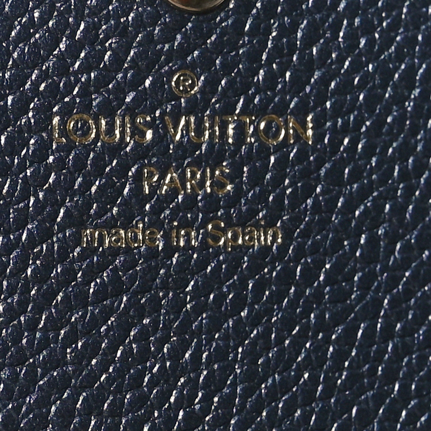 Louis Vuitton Metallic Empreinte Monogram Crystal Flower Sarah Wallet Navy Blue 6 of 6