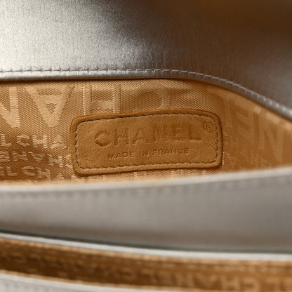 Chanel Satin Small Mademoiselle Flap Silver 6 of 13