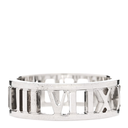 Tiffany Sterling Silver Wide Atlas Open Ring 56 7.5 1 of 4
