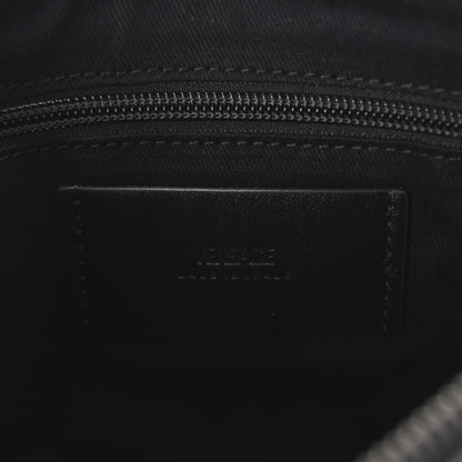 Versace Coated Canvas La Greca Signature Pouch Black Green 6 of 7