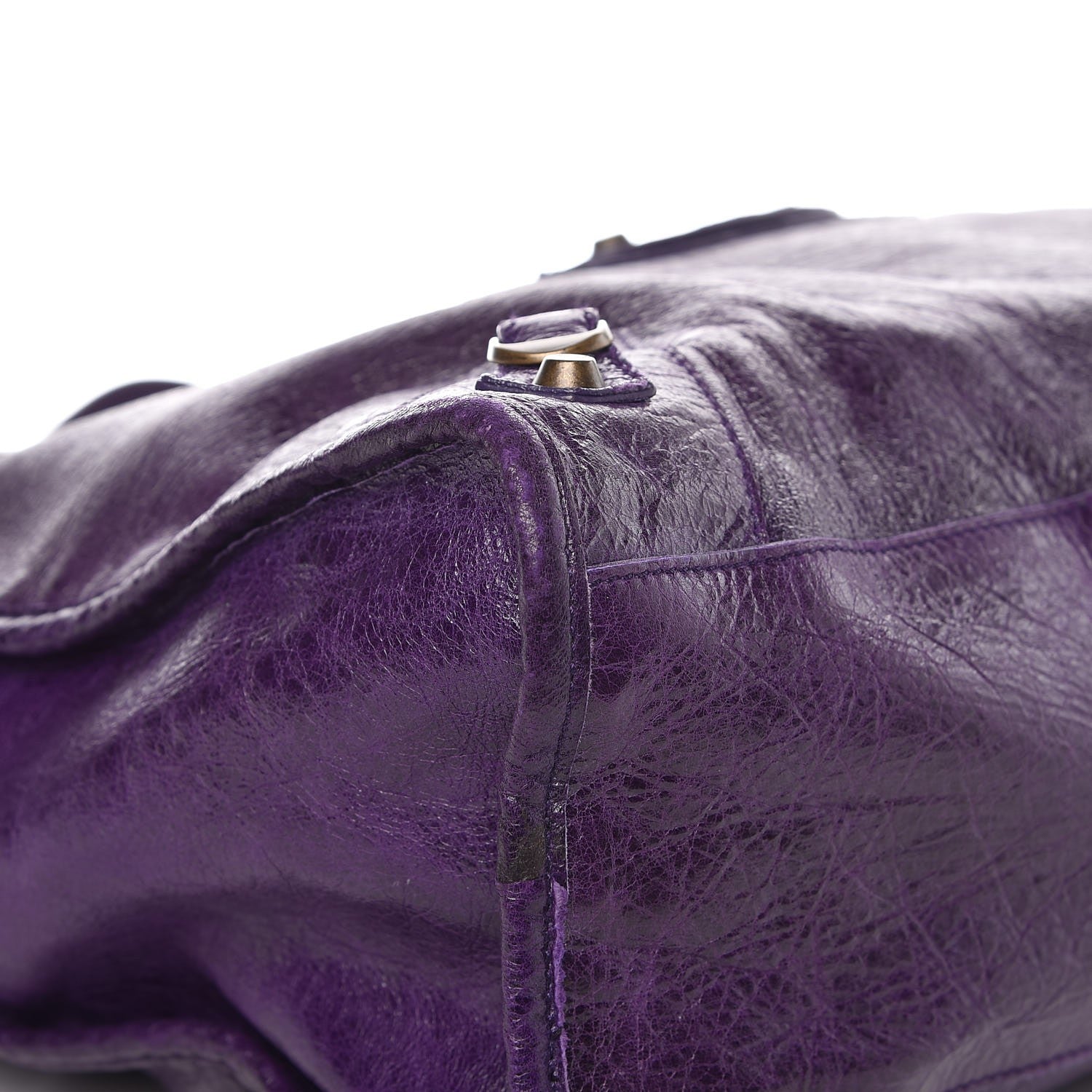 Balenciaga Chevre Classic Hardware City Eggplant 12 of 13