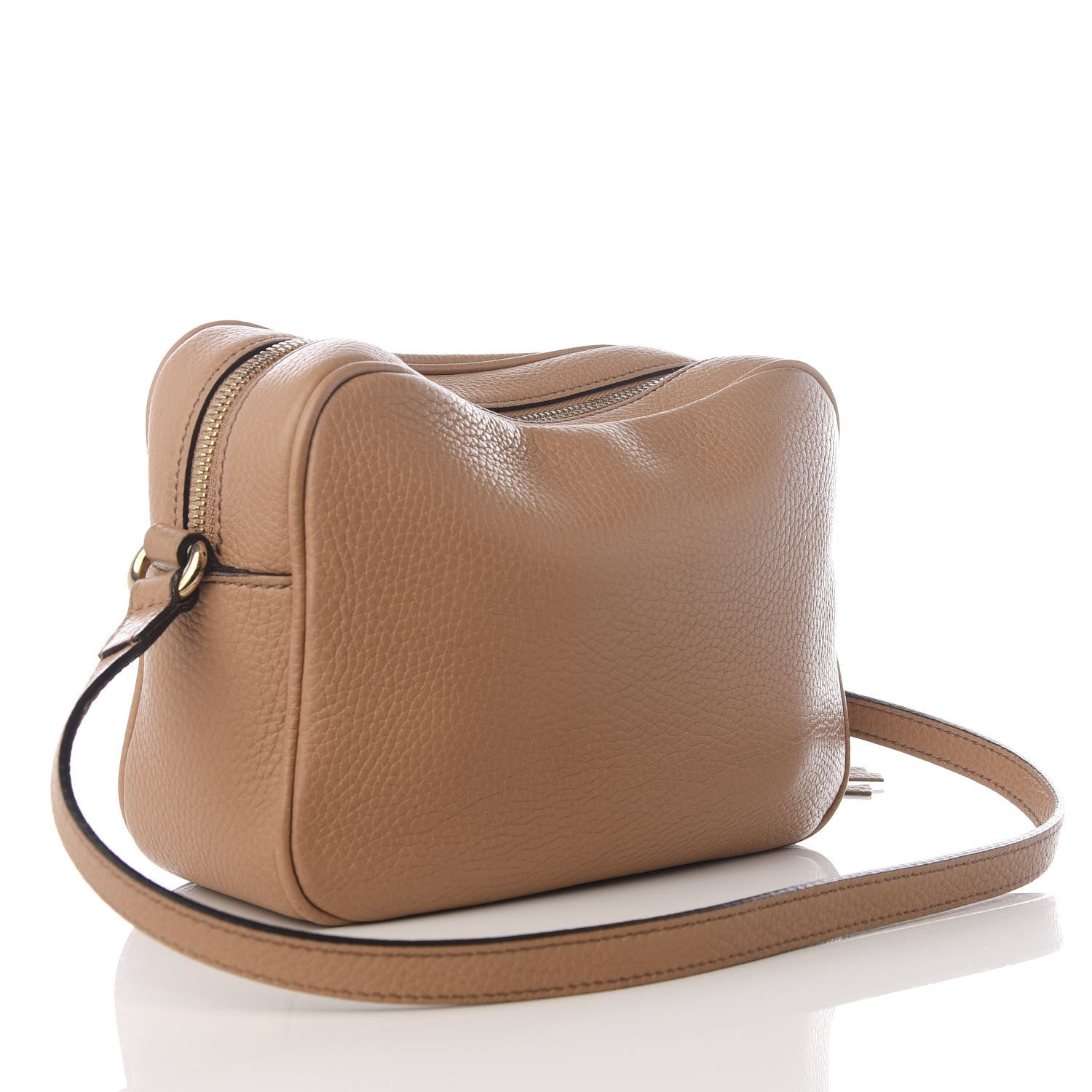 Gucci Pebbled Calfskin Small Soho Disco Bag Camelia 2 of 8